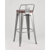 Стул барный Stool Group Tolix Soft серебристый [LF630A GREY 7083+PU7002]