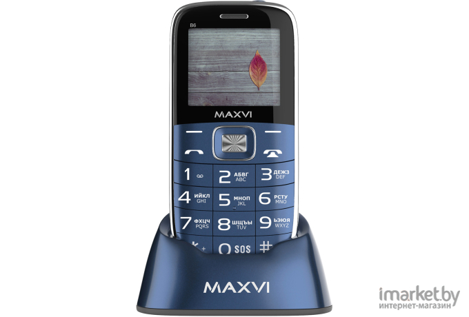 Мобильный телефон Maxvi B6 (маренго)