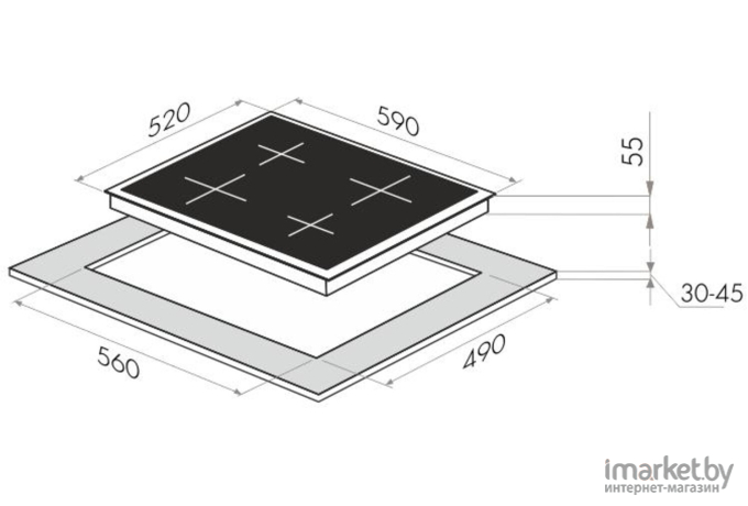 Варочная панель Maunfeld EVI.594-BG