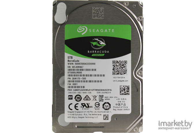 Жесткий диск Seagate Barracuda 5TB [ST5000LM000]