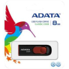 USB Flash A-Data C008 Black+Red 8 Гб (AC008-8G-RKD)