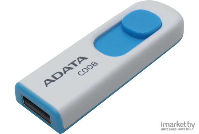 USB Flash A-Data C008 White+Blue 16 Гб (AC008-16G-RWE)