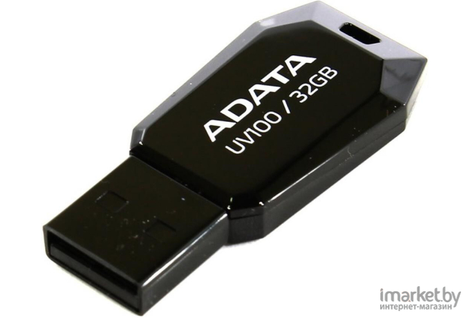 USB Flash A-Data DashDrive UV100 Black 32GB (AUV100-32G-RBK)