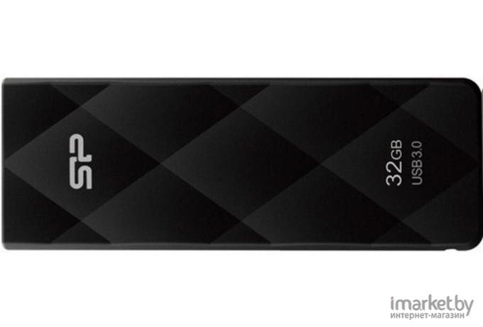 USB Flash Silicon-Power Blaze B20 Black 32GB (SP032GBUF3B20V1K)