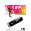 USB Flash Silicon-Power LuxMini 322 Black 64GB (SP064GBUF2322V1K)