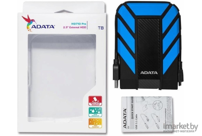 Внешний жесткий диск A-Data HD710P 1TB (синий)