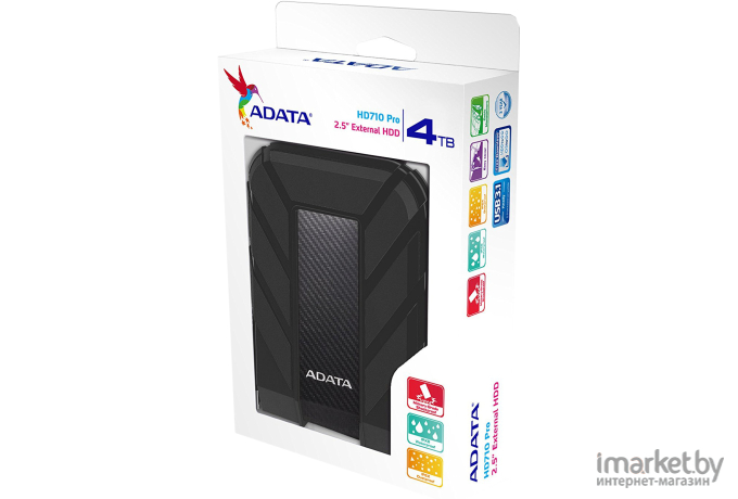 Внешний жесткий диск A-Data HD710P 4TB (черный) (AHD710P-4TU31-CBK)