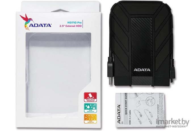 Внешний жесткий диск A-Data HD710P 4TB (черный) (AHD710P-4TU31-CBK)