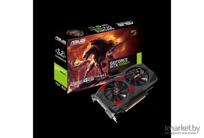 Видеокарта ASUS Cerberus GeForce GTX 1050 Ti OC Edition 4GB GDDR5