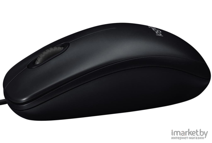 Мышь Logitech B100 Optical USB Mouse (910-003357) Black