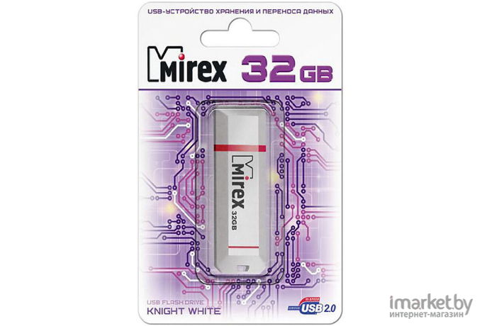 USB Flash Mirex KNIGHT WHITE 32GB (13600-FMUKWH32)