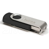 USB Flash Mirex SWIVEL RUBBER BLACK 16GB (13600-FMURUS16)