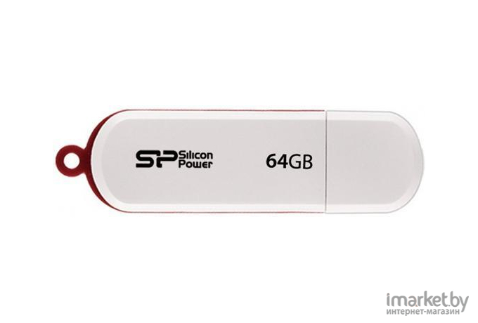 USB Flash Silicon-Power LuxMini 320 White 64GB (SP064GBUF2320V1W)