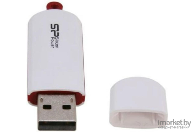 USB Flash Silicon-Power LuxMini 320 White 64GB (SP064GBUF2320V1W)