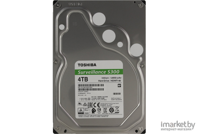 Жесткий диск Toshiba Surveillance S300 4TB [HDWT140UZSVA]