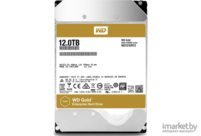 Жесткий диск WD Gold 12TB WD121KRYZ