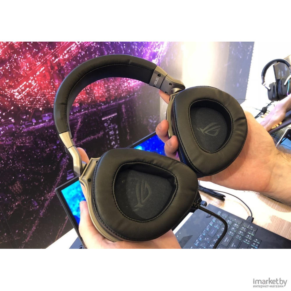 Выгодная цена на наушники с микрофоном asus rog delta (черный) | Цена ...
