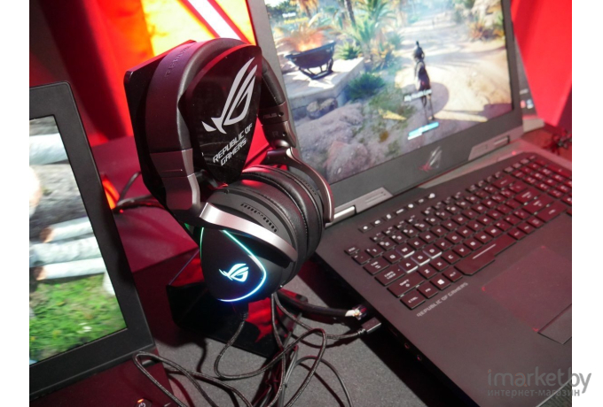 Выгодная цена на наушники с микрофоном asus rog delta (черный) | Цена ...