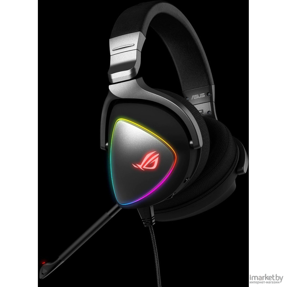Выгодная цена на наушники с микрофоном asus rog delta (черный) | Цена ...