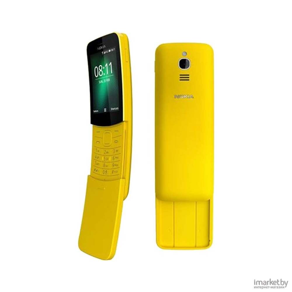 Мобильный телефон Nokia 8110 4G Dual SIM (желтый) в каталоге | Цена |  Доставка по РБ