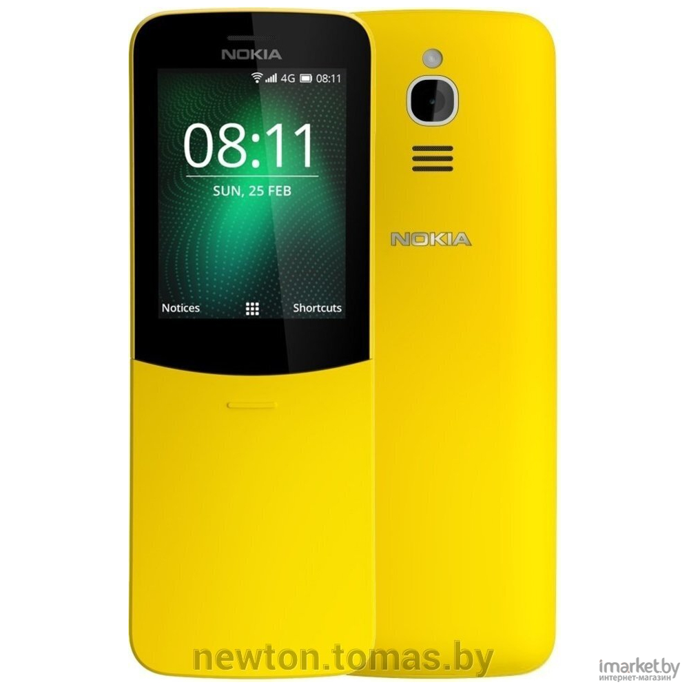 Мобильный телефон Nokia 8110 4G Dual SIM (желтый) в каталоге | Цена |  Доставка по РБ