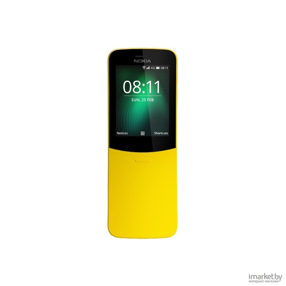 Мобильный телефон Nokia 8110 4G Dual SIM (желтый) в каталоге | Цена |  Доставка по РБ