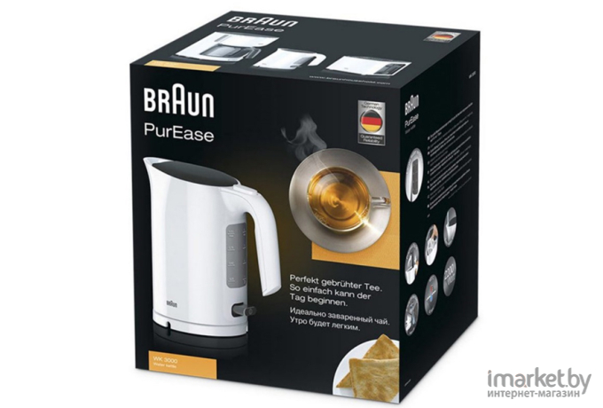 Электрочайник Braun WK3000WH белый