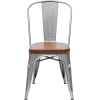 Стул Stool Group Tolix Soft серебристый [LF818C GREY 7083+PU7002]