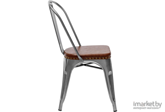 Стул Stool Group Tolix Soft серебристый [LF818C GREY 7083+PU7002]