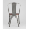 Стул Stool Group Tolix Soft серебристый [LF818C GREY 7083+PU7002]