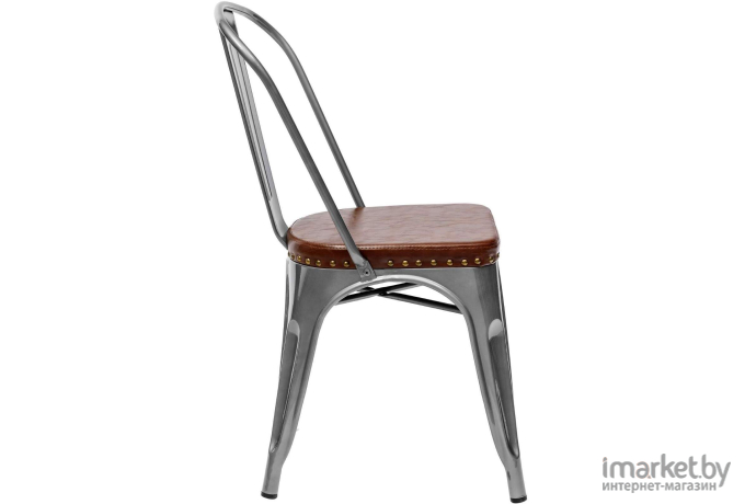 Стул Stool Group Tolix Soft серебристый [LF818C GREY 7083+PU7002]