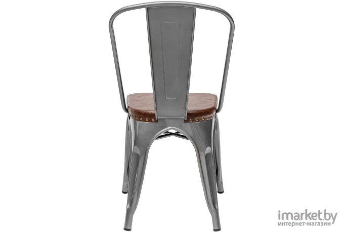 Стул Stool Group Tolix Soft серебристый [LF818C GREY 7083+PU7002]