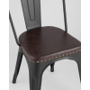 Стул Stool Group Tolix Soft черный матовый [LF818C MATTE BLACK 3474+PU7005]