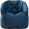 Бескаркасное кресло Loftyhome Энджой XL велюр темно-синий