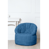 Бескаркасное кресло Loftyhome Энджой XL велюр темно-синий