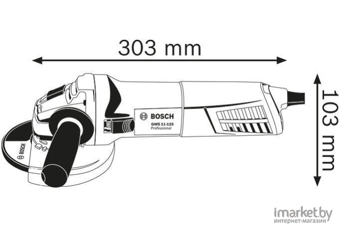 Угловая шлифмашина Bosch GWS 11-125 P Professional [0.601.792.200]