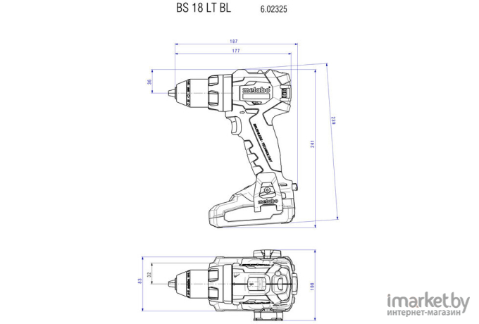 Дрель-шуроповерт Metabo BS 18 LT BL 602325550