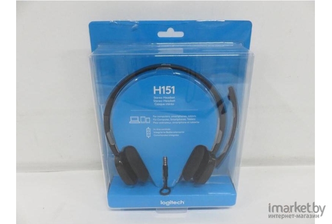 Наушники-гарнитура Logitech Stereo Headset H151 (981-000589)