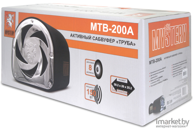 Корпусной активный сабвуфер Mystery MTB-200A
