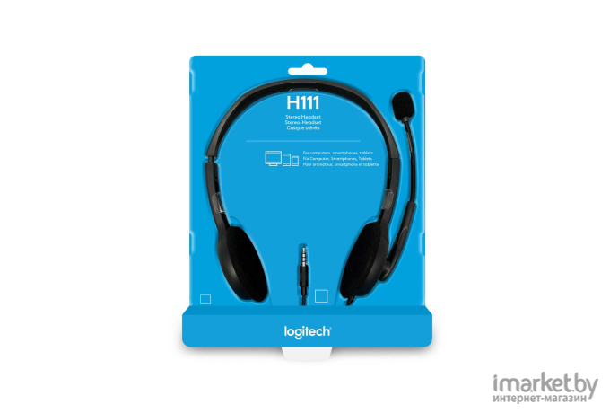 Наушники-гарнитура Logitech Stereo Headset H111 (981-000593)