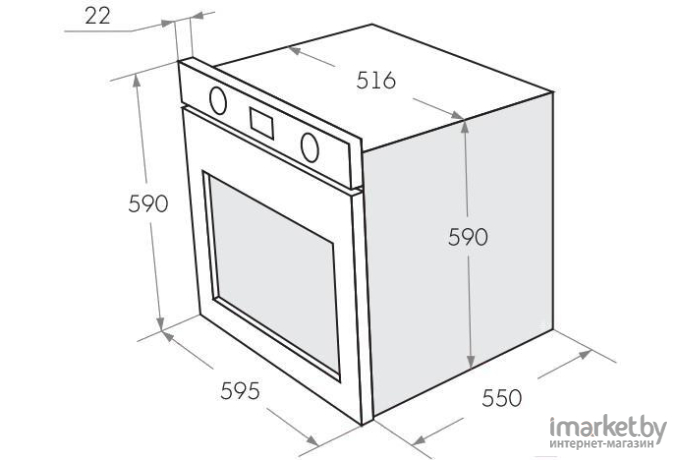 Духовой шкаф Maunfeld AEOC.575W