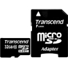 Карта памяти Transcend microSDHC Class 10 32 Gb + SD адаптер (TS32GUSDHC10)