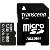 Карта памяти Transcend microSDHC Class 10 32 Gb + SD адаптер (TS32GUSDHC10)