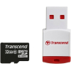 Карта памяти Transcend microSDHC Class 10 32 Gb + SD адаптер (TS32GUSDHC10)