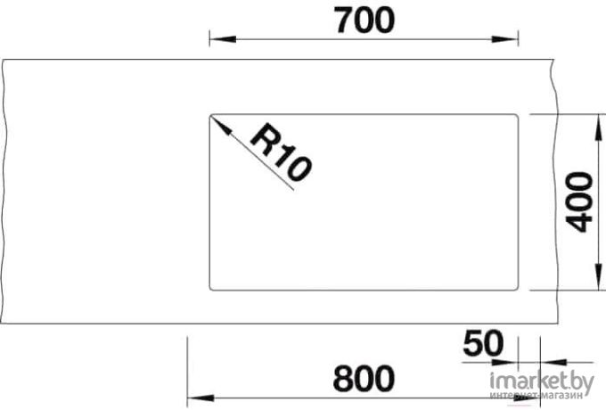 Мойка для кухни гранитная Blanco Subline 700-U Level 518973 темная скала