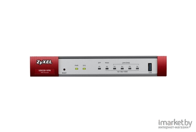 Коммутатор Zyxel USG20-VPN-RU0101F Серебристый