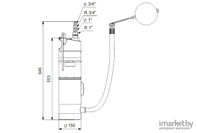 Колодезный насос Grundfos SBA 3-35 AW (97896288)