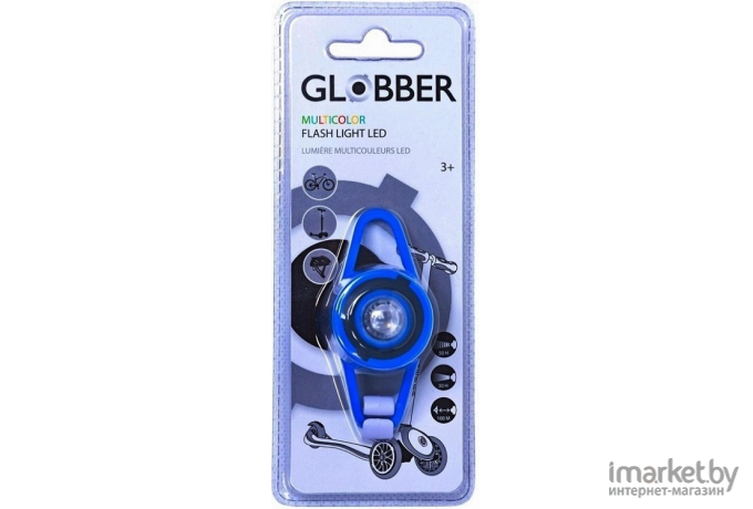 Фонарь для велосипеда Globber 522-100 (синий)