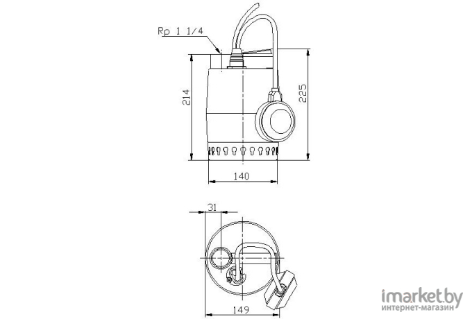 Дренажный насос Grundfos Unilift KP 150 A 1 (011H1800)