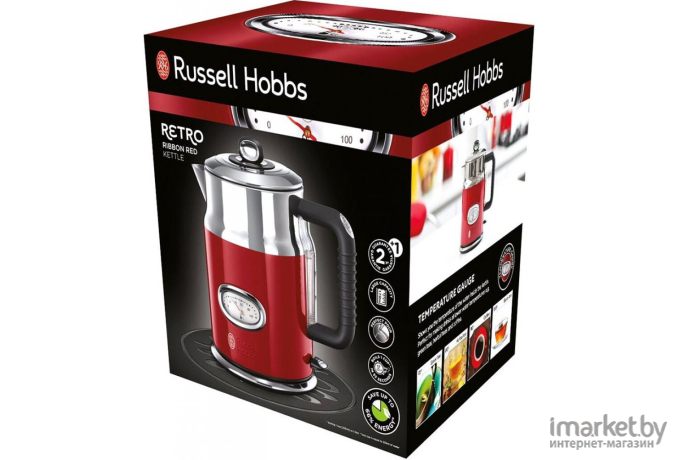 Электрочайник Russell Hobbs Retro Ribbon Red 21670-70